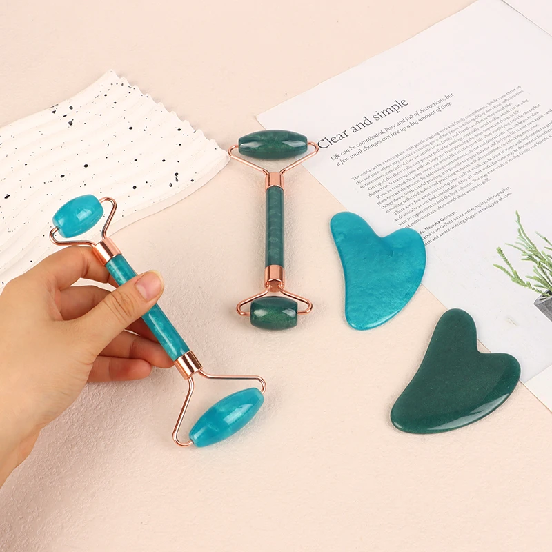 1/2 шт. массажер для лица и шеи полимерный ролик скребок красоты двусторонняя