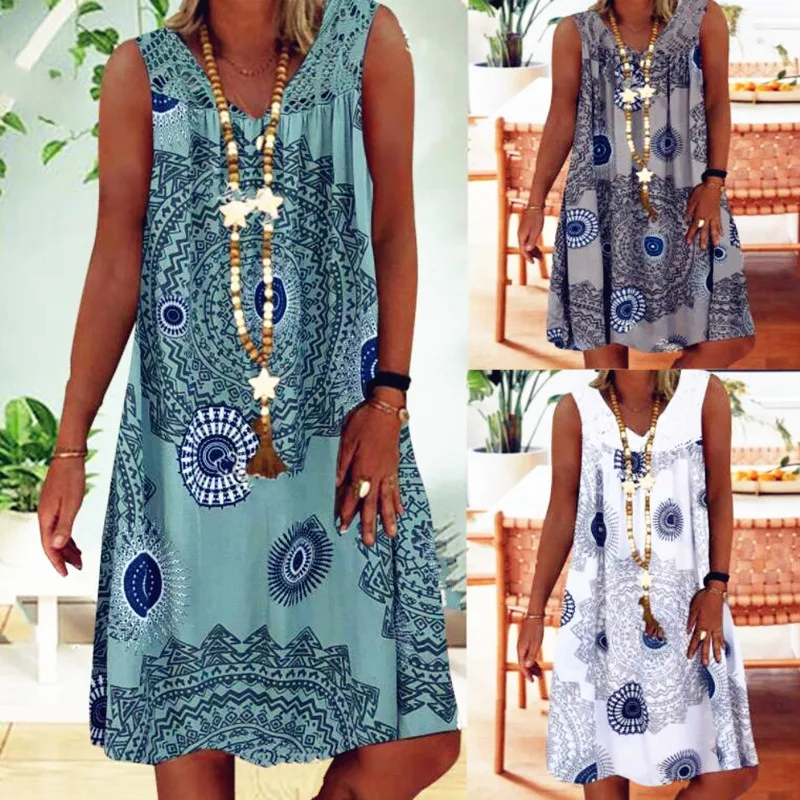 

Women 2022 Loose Lace Patchwork Boho Vintage Ruffles Befree Dress Large Summer Elegant Party Beach Dresses