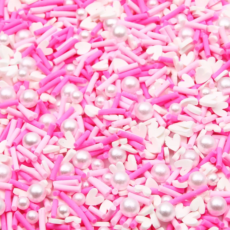 500 шт./упак. смешанные сердца мягкая глина цветок дельфин луна звезда наполнитель