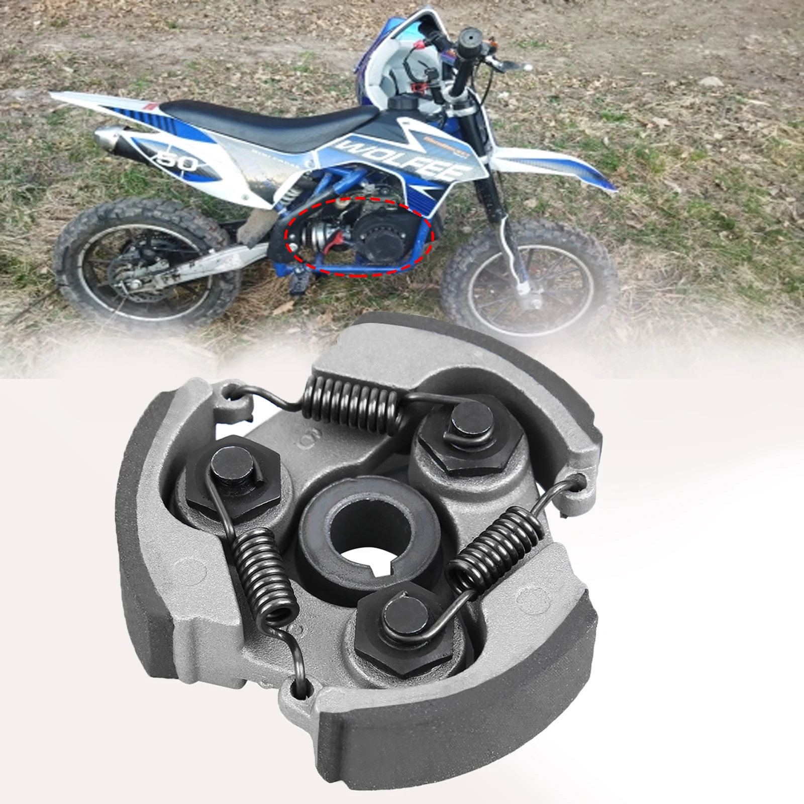 

Samger 47cc 49cc Minimoto Mini Moto Clutch 2 Stroke For Minimoto Dirt Bike Atv Quad Motorcycle 3 Clutch Spring Clutch Plate