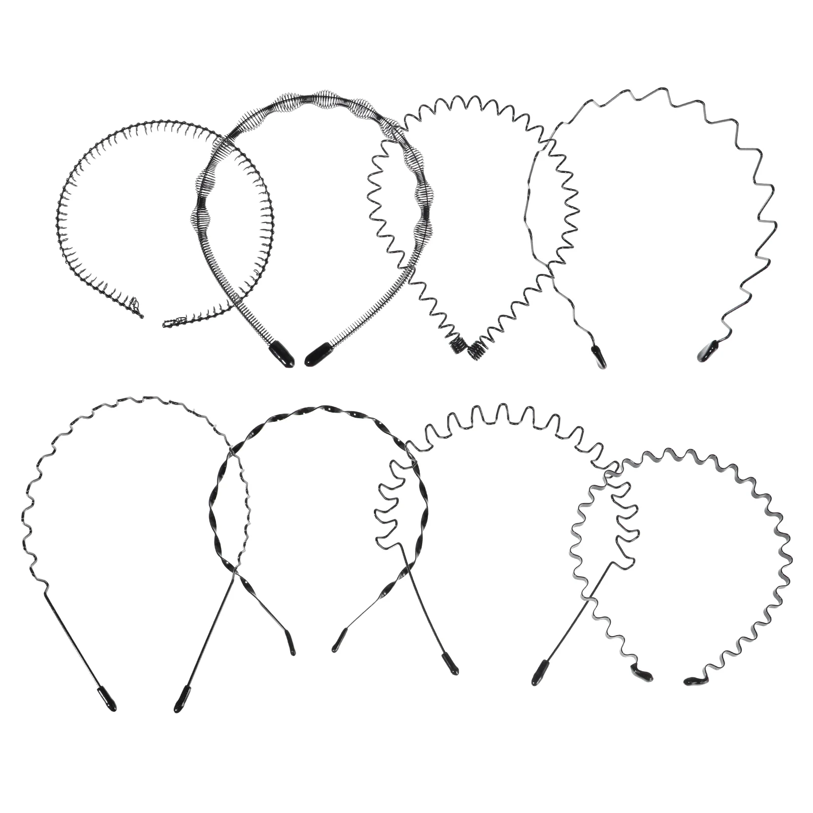 

8 шт., мужские обручи для волос, унисекс