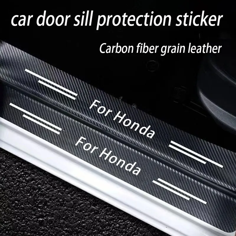 

Car door Welcome pedal decoration sticker for Honda crv civic fit City Accord Odyssey Spirior Hrv CITY Greiz INSIGHT JAZZ jade