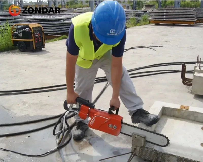 15-дюймовая гидравлическая бетонная Алмазная бензопила с гидравлическим блоком