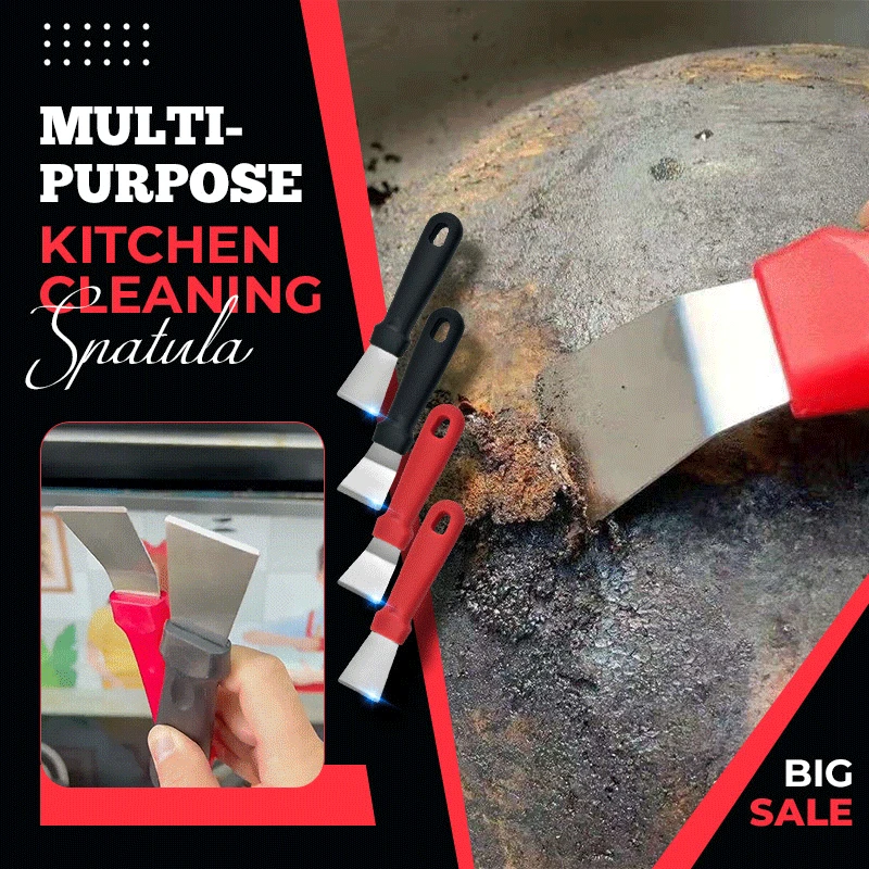 

Multipurpose Kitchen Cleaning Spatula Scraper Stainless Steel Fume Shovel Dirt Cleaning Shovel Refrigerator Defrosting Shovel