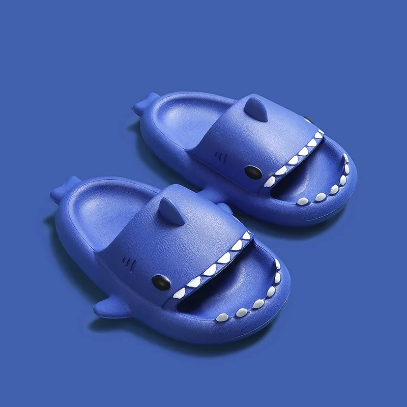 

2022 New Water Shoes Children Sandals Kids Slippers Shoes Cartoon Shark Summer Toddler Boys Girls Baby Soft Sole Anti-Slip Shoes