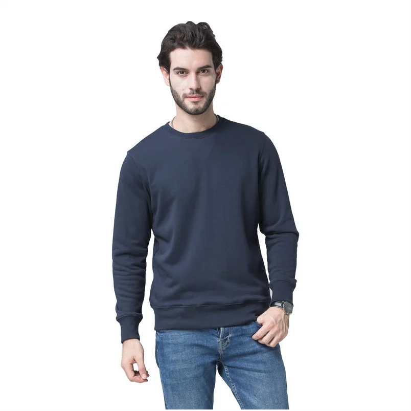 MYTEE Spring And Autumn New Men's Fashion Brand Sweater Group Logo Custom Embroidery Printing Classic Solid Color Sweatshirt Top