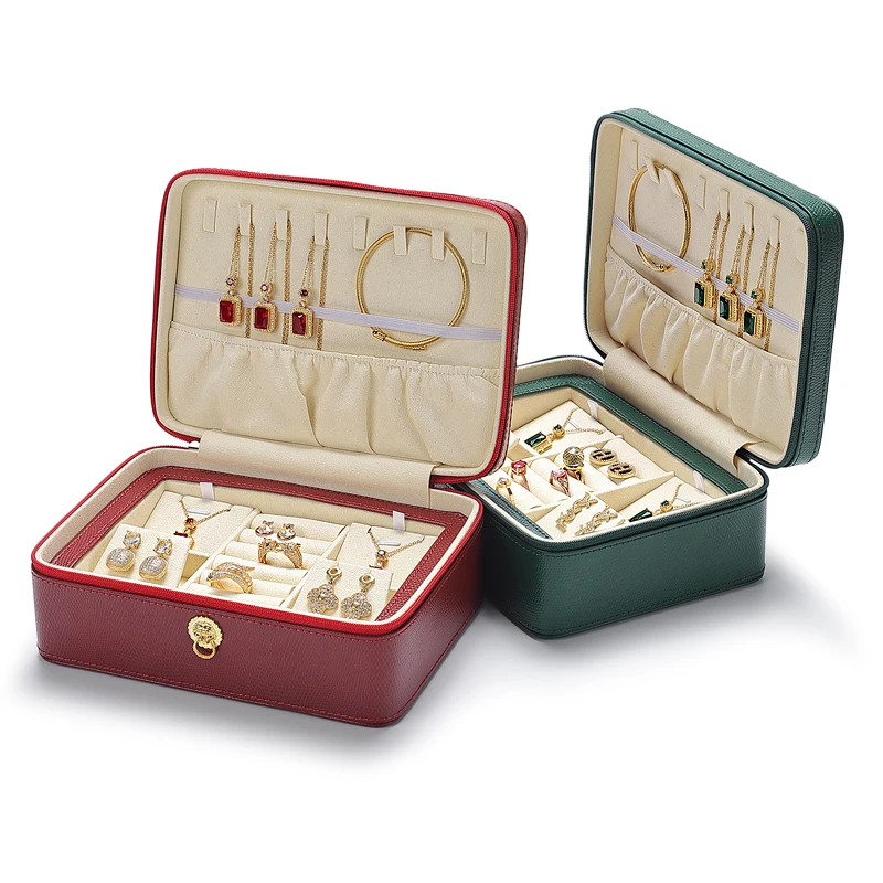 New Large Capacity Jewelry Storage Box Ladies Pendant Necklace Ring Bracelet High-end Storage Display Gift