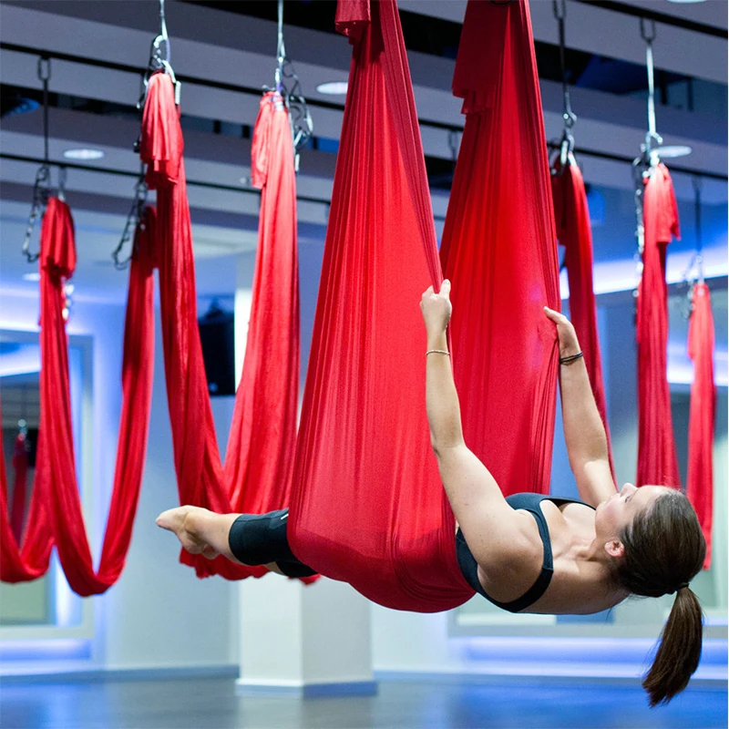 Yoga Hammock Anti-Gravity Aerial Home Non-Splicing Elastic Belt Flying Swing Multi-Functional Training Belt Sturdy Equipment