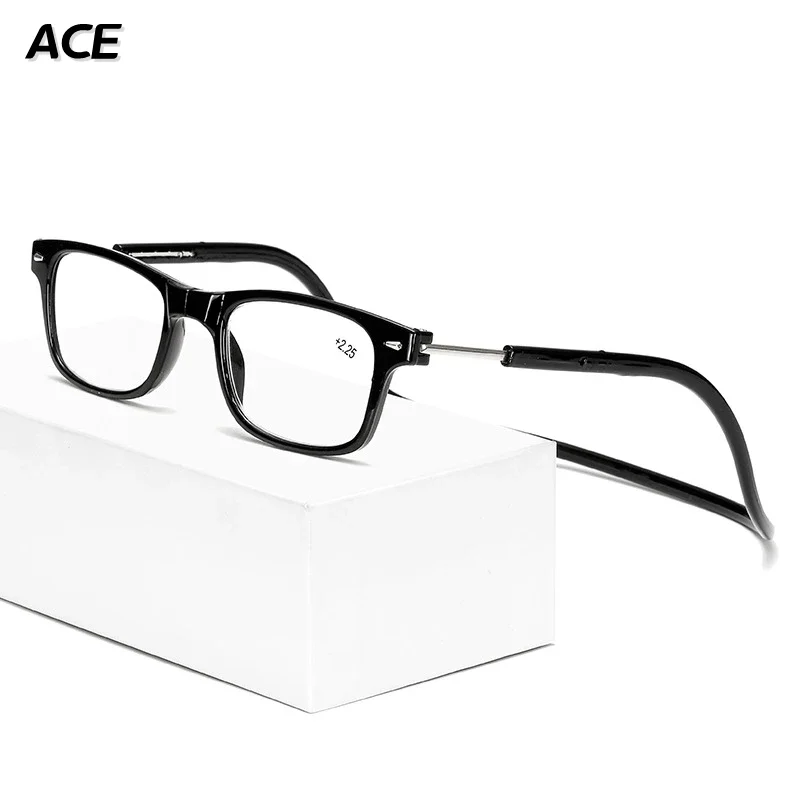 Presbyopic Glasses Presbyopia Protection Goggles Stone Man Mirror Transparent Acetate Rotatable Eye Wholesale Strong Magnetic