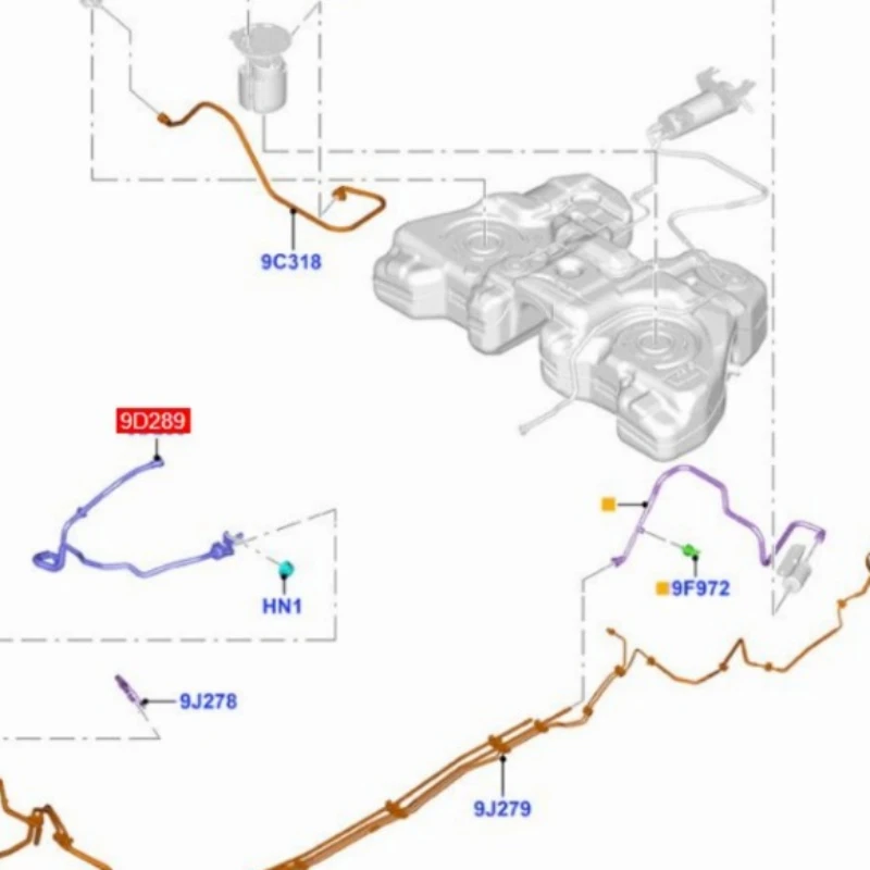 Автомобильный топливный паровой сепаратор трубка в сборе автозапчасти