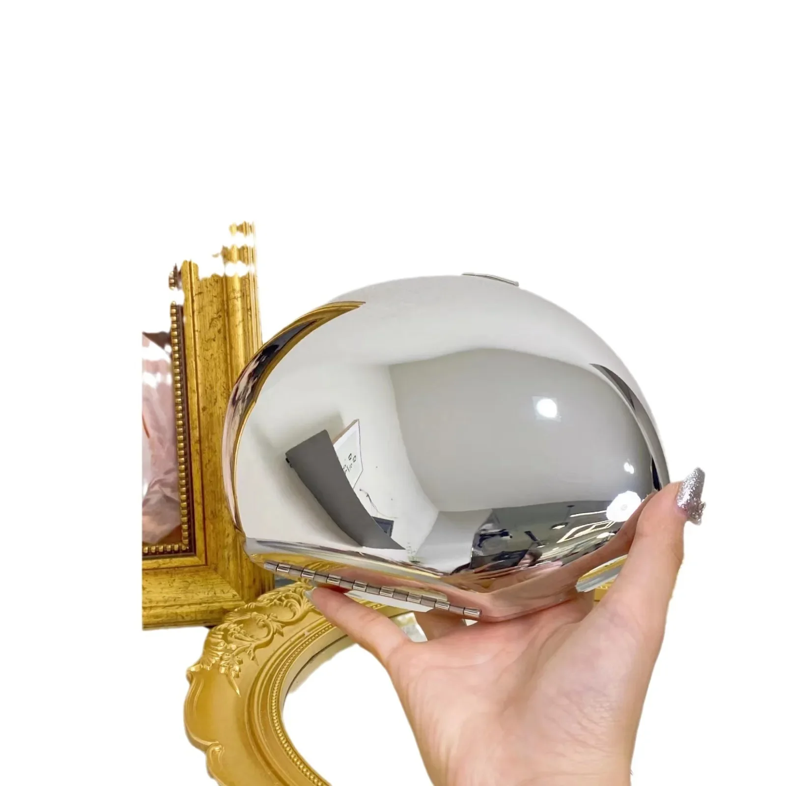 Золотая акриловая блестящая металлическая коробка для гусиных яиц глянцевая