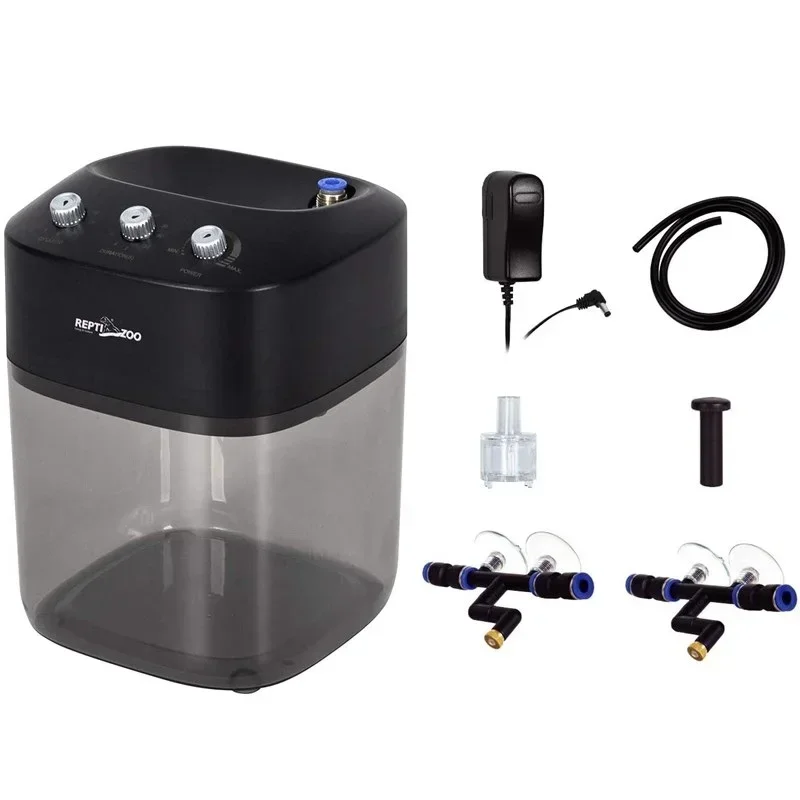 

Увлажнитель воздуха для рептилий, тихий насос высокого давления, 2,2 л, с 2 насадками