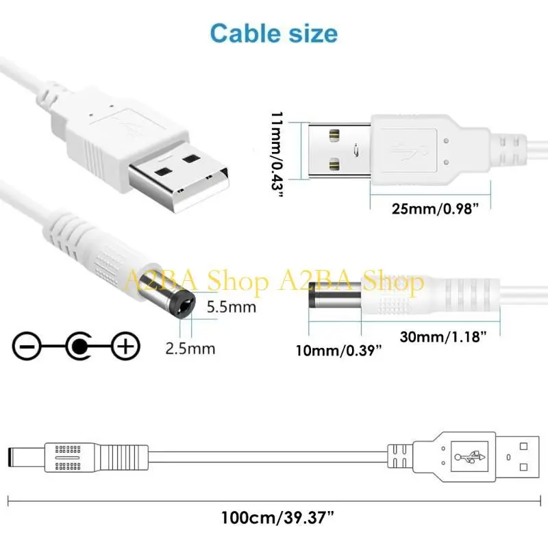 A2BA Universal 8 в 1 USB -DC5V Power Cable Комплект с 8 шт. (art.: 3920cfbf8a0d8) - 3920cfbf8a0d8