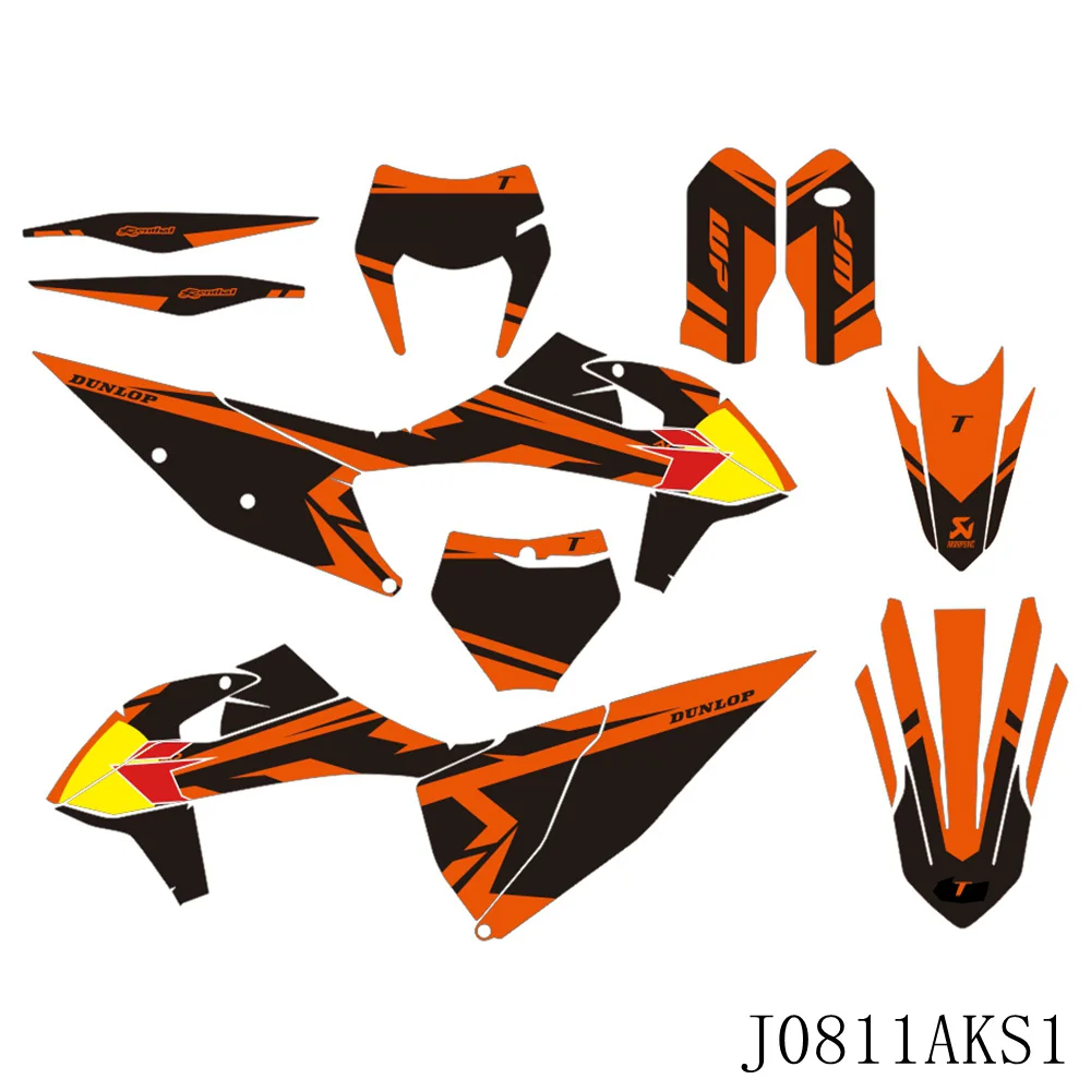 

For KTM 125 250 300 350 450 500 SX SXF EXC EXCF XCW XCF 2011-2022 Graphics Decals Stickers Kit Motorcycle Background