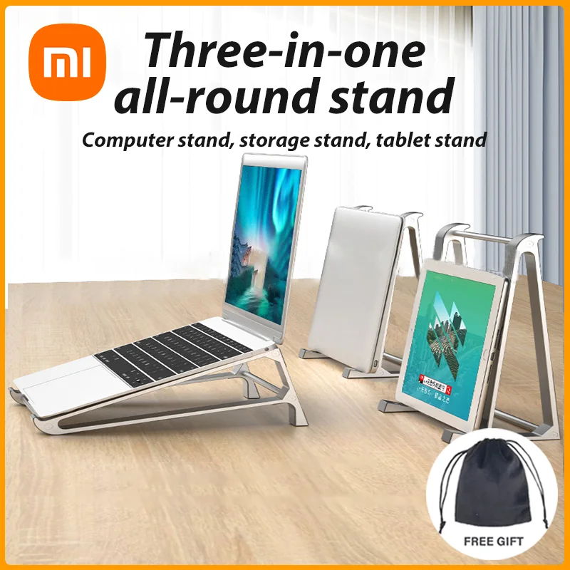 

Xiaomi Mijia Multifunctional 3 In 1 Stand 2022 Aluminum Adjustable Strong Support 11/13/17 Inch Laptop Tablet