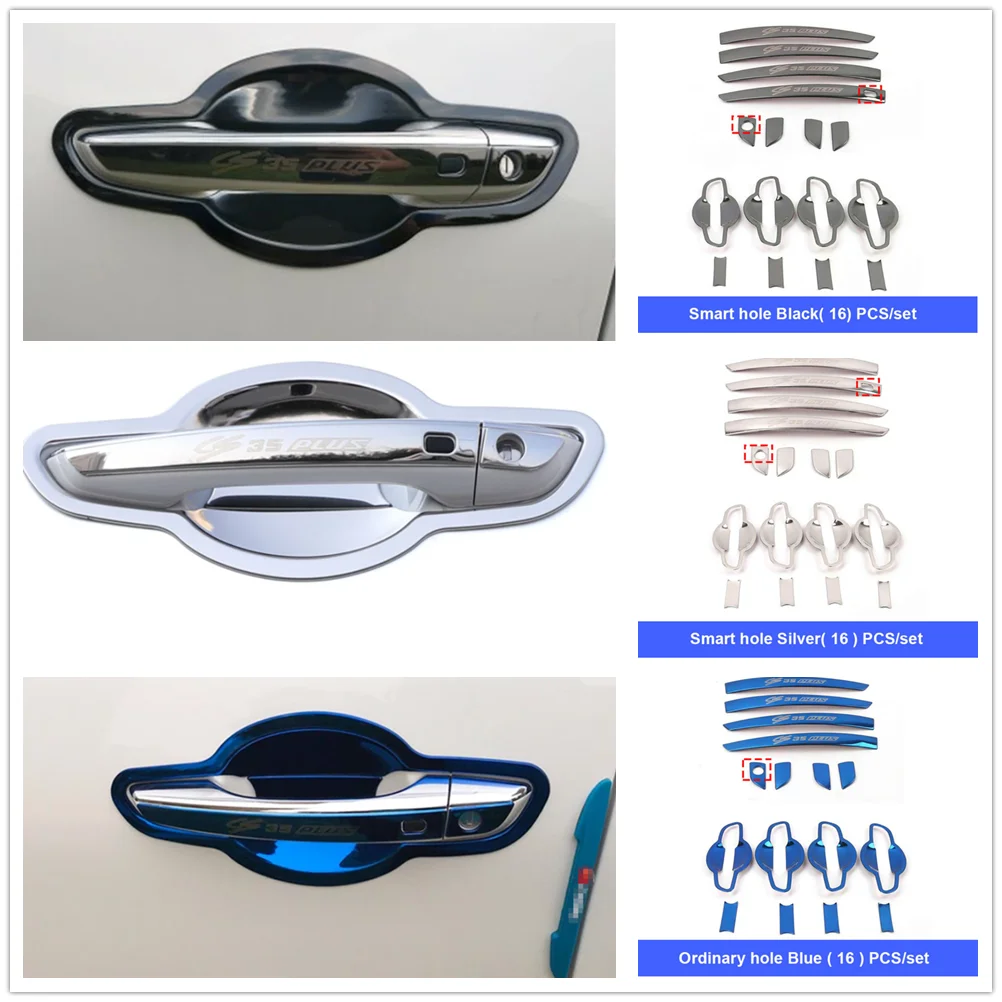 

Аксессуары для Changan CS35 Plus 2018-2022, автомобильная дверная ручка, ручка, крышка чаши, декоративная крышка, отделка дверной ручки