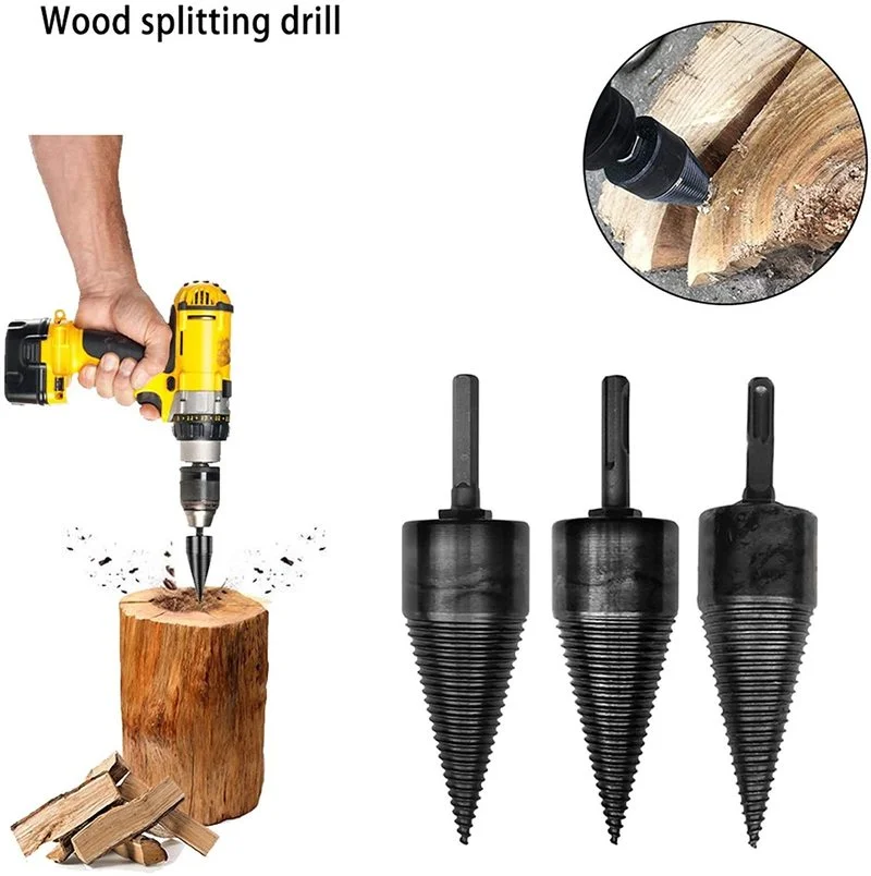 

Wood Splitting Drill Household Hand Electric DrillWood Splitting Machine drill bit set wood working tools and accessories