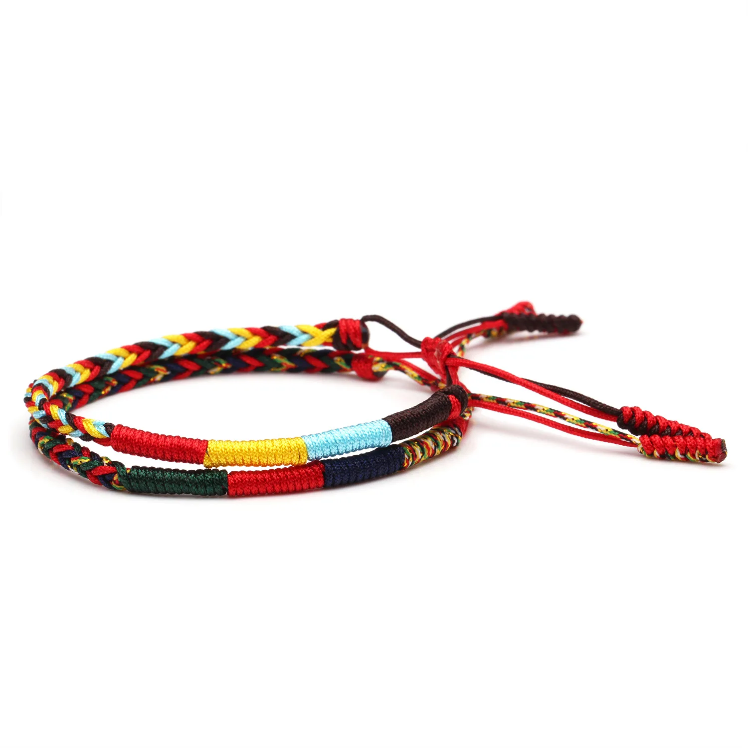 Браслет женский ручной работы тибетский буддизм счастливый монах узел веревка