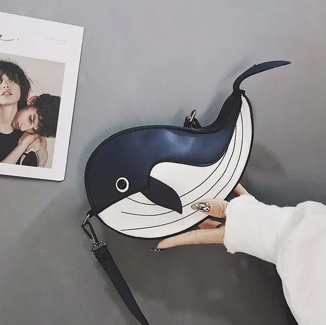 

Cute Whale Design Pu Leather Fashion female Flap Clutch Shoulder Bag Crossbody Mini Messenger Bag For Women Bolsa Drop Shipping