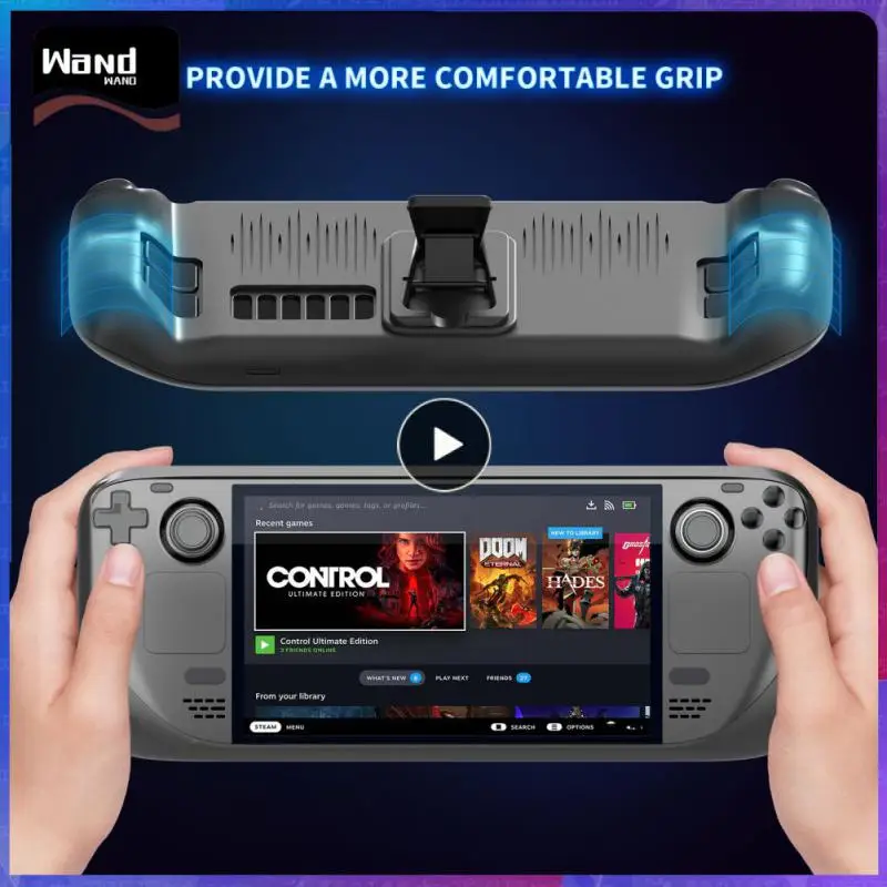 

Dustproof Shell Bracket Protective Sleeve Case Set Non-slip Touchpad Button Tpu Case For Steam Deck Game Console Plastic