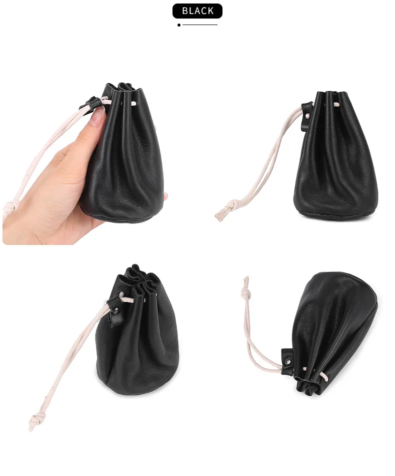 

Japanese Creative Coin Purse Female Retro Oil Wax Cowhide Multi-Functional Small Coin Lipstick Storage Cute Headphone Bag