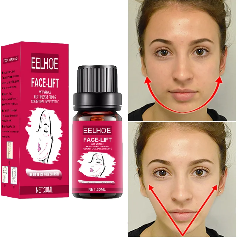 

Face Sliming Essential Oil V Shape Facial Lifting Firming Anti Wrinkle Serum Fade Fine Line Massage Shaper Moisturizer Skin Care
