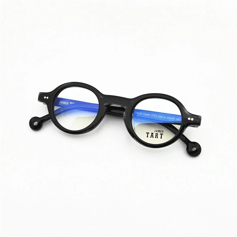 JAMES TART 232 Optical Eyeglasses For Unisex Retro Style Anti-blue Light Lens Plate Round Full Frame With Box