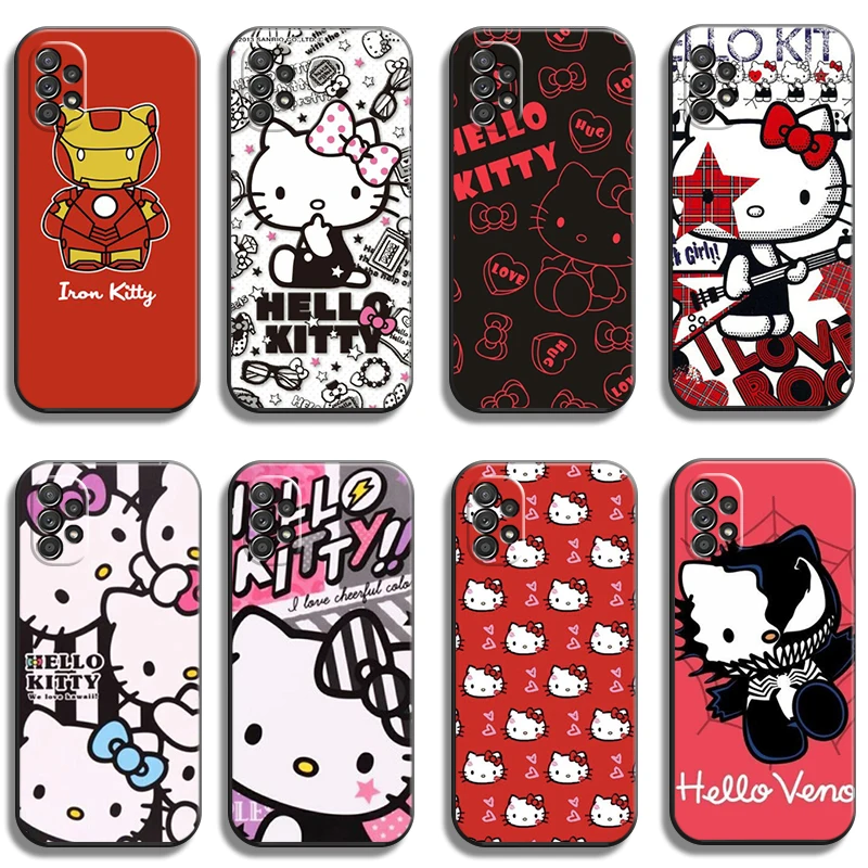 

Hello Kitty Cute Phone Cases For Samsung Galaxy A31 A32 A51 A71 A52 A72 4G 5G A11 A21S A20 A22 4G Funda Coque Carcasa Soft TPU