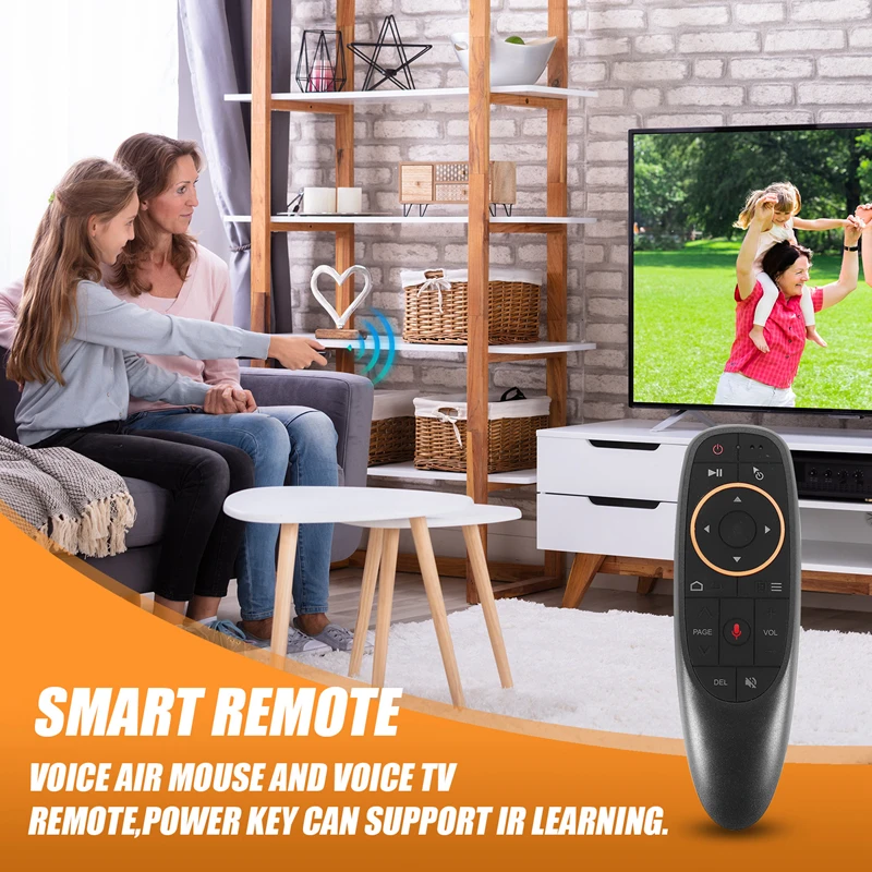 G10S Air Mouse Voice Remote Control 2.4G USB Receiver For Android TV BOX PC Gyro Sensing Mini Wireless Smart