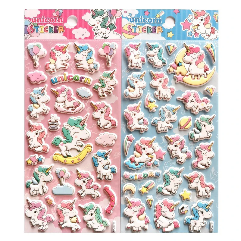 

Unicorn Foam 3D Decorative Stickers Diary Scrapbook Decoration PVC Stickers