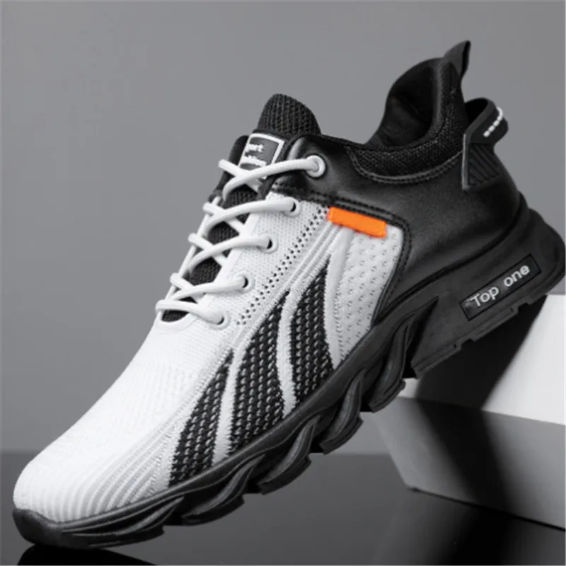 

Кроссовки мужские сетчатые, Вулканизированная подошва, повседневная обувь для бега, весна-лето