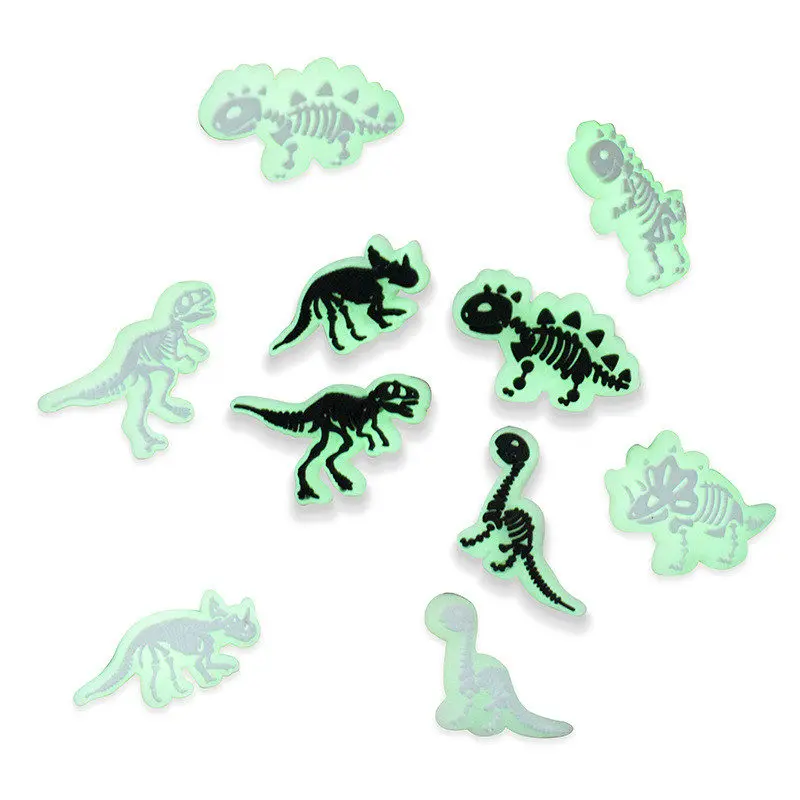 

1pcs Luminous Dinosaur PVC Shoe Charms Decoration Shoe Accessories Croc Charms for Bracelets Backpack Jibz Party Kid X-mas Gifts