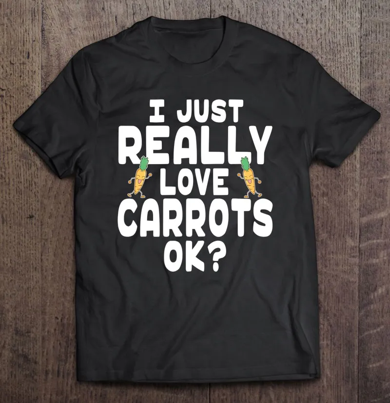 

Мужская футболка с принтом «Я просто люблю морковь»