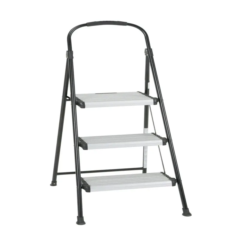 

Three Step Folding Step Stool with Rubber Hand Grip