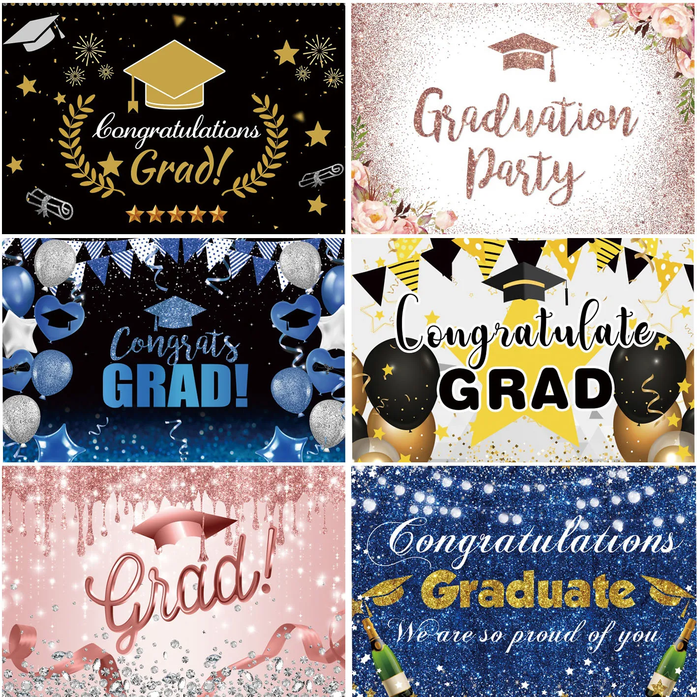 

Class Graduation Bachelor Hat Photography Background School Student Gold Polka Dots Decoration Custom Studio Photozone Backdrops