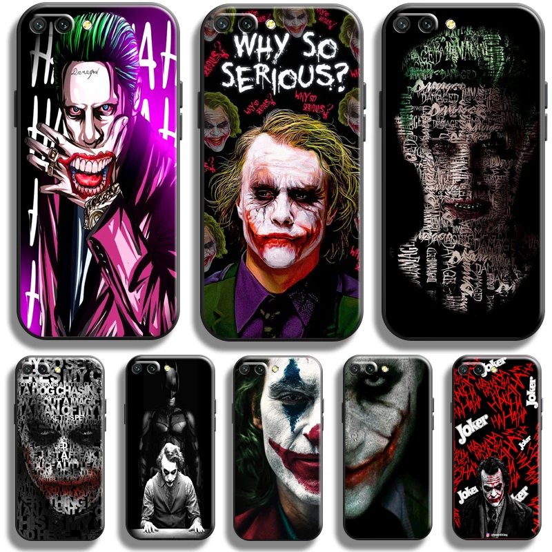 

Clown Bat-man The Joker Case For Huawei Honor 10X 9X Lite Pro For Honor 10 10i 9 9A Phone Case Soft Black TPU Liquid Silicon