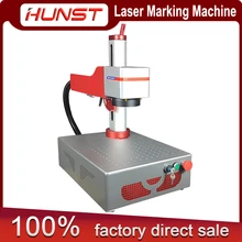 Hunst Small Laser Marking Machine MAX 30W Portable Foldable Mini Fiber Engraver for DIY Marking Gift Metal Jewelry Engraving