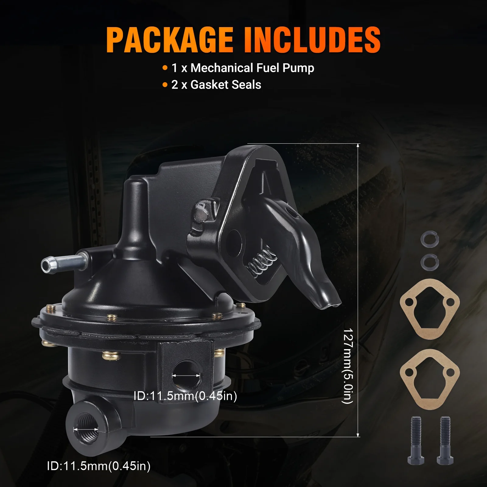 Механический топливный насос 40 GPH для двигателей Volvo Penta Marine Mercruiser OMC 305 350 400 5.0L 5.7L 6.6L V8, OE 981650 3853792 3855276 (art.: 3920dadfe3eb3) - 3920dadfe3eb3