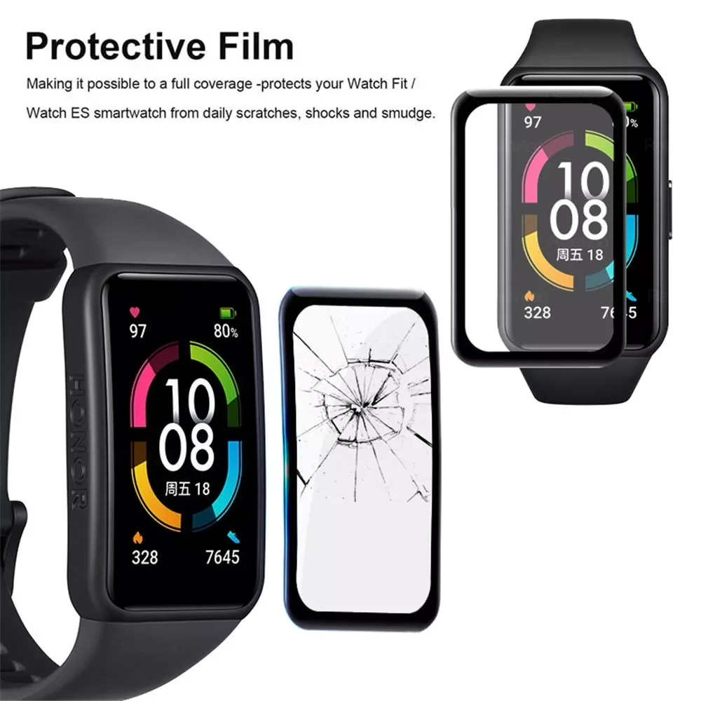 Полная изогнутая Защита экрана для Huawei Band 6 закаленное стекло Honor Band6 Защитная