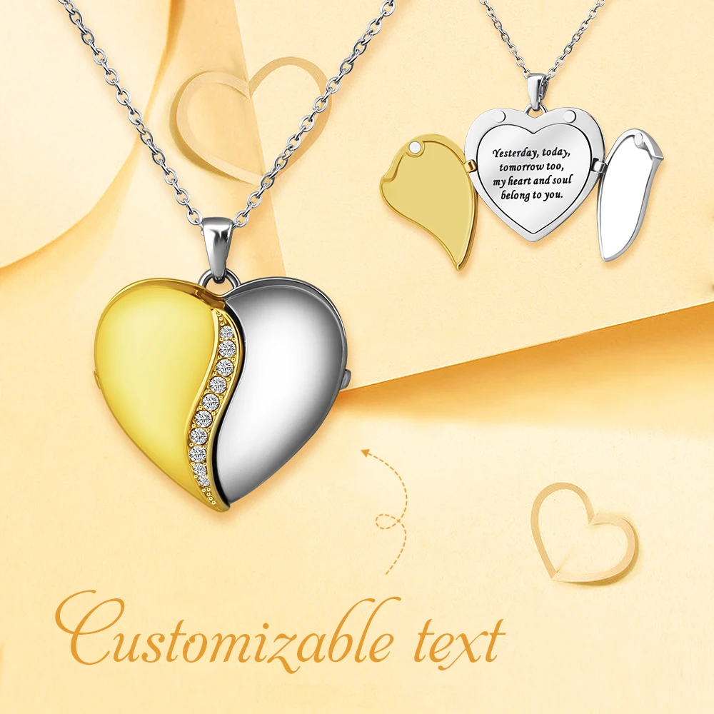 Подвеска-медальон в виде сердца на заказ ожерелье подарок день рождения матери