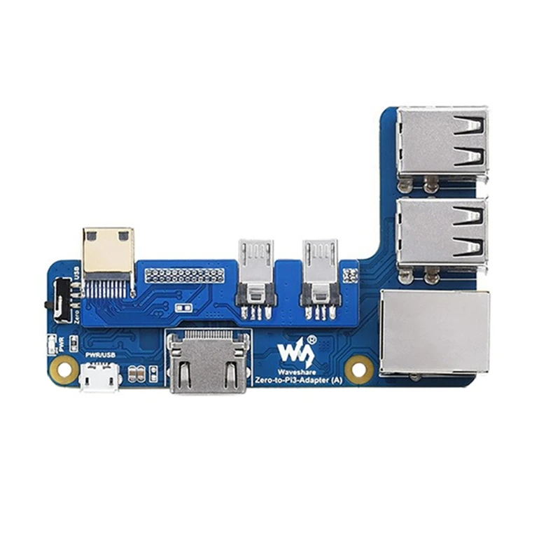 

Плата расширения Waveshare Zero-3B для материнской платы Raspberry Pi 3B Series (3B/3B +), 4-полосный USB-порт расширения + сетевой порт RJ45