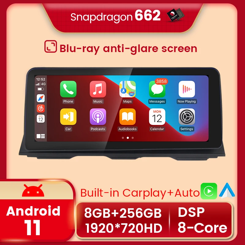 NaviFly 8 + 256G 12 3 &quotAndroid 11 все в одном автомобиль gps-навигация dvd-плеер для BMW 5 серии