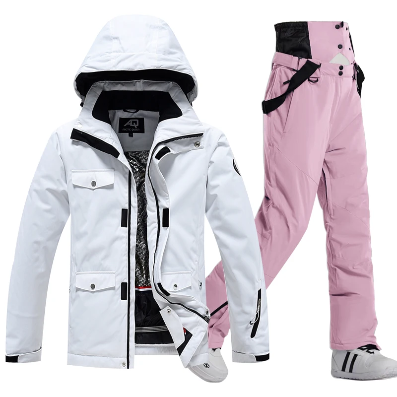 

Winter Ski Suit Women Brands Ski Jacket and Pant Super Warm High Quality Windproof Waterproof Warm Skiing and Snowboard Clothing