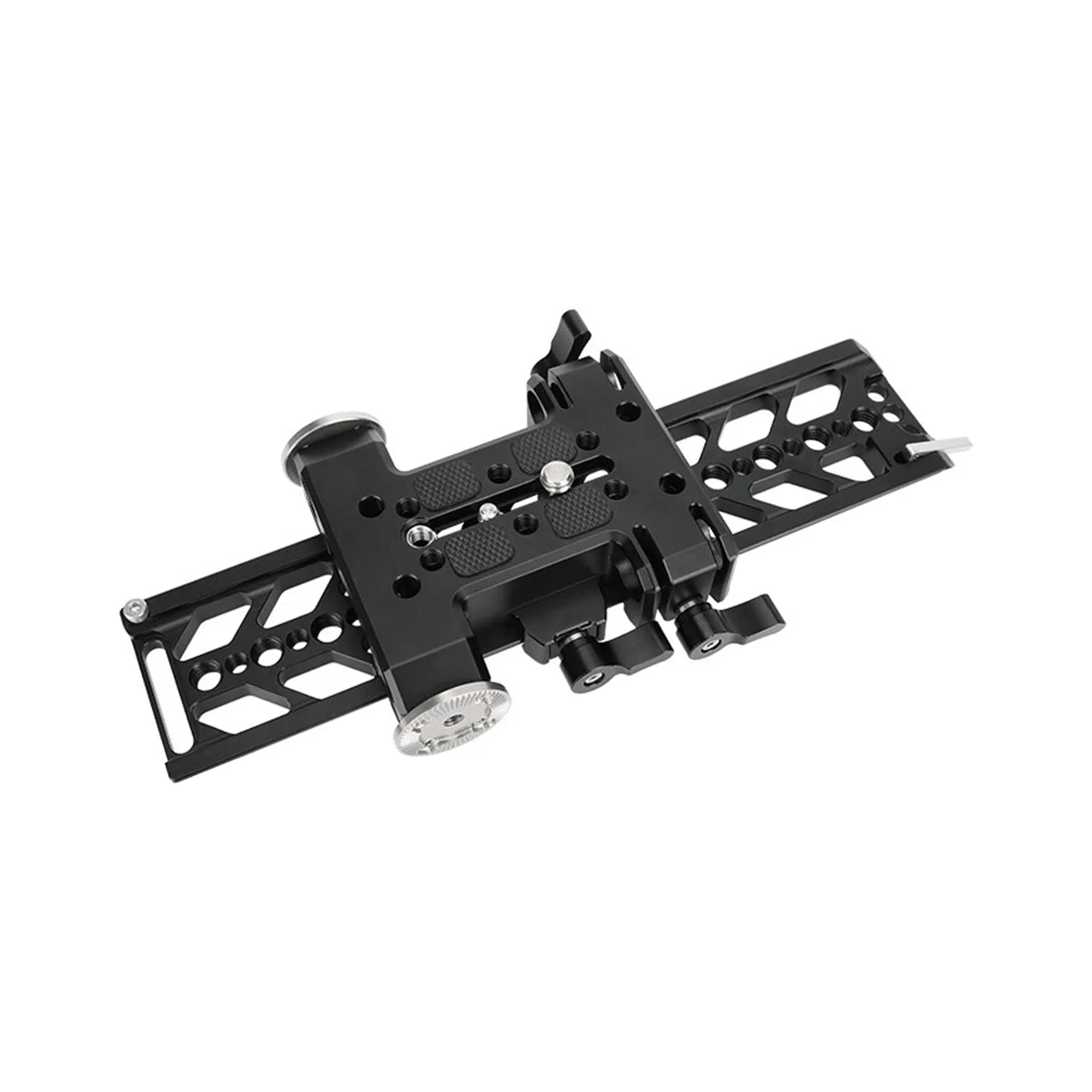 

10 Inch Dovetail Plate and QR Baseplate with Double 15Mm Rod Adapter Amp, ARRI Rosette Connections for DSLR Camera