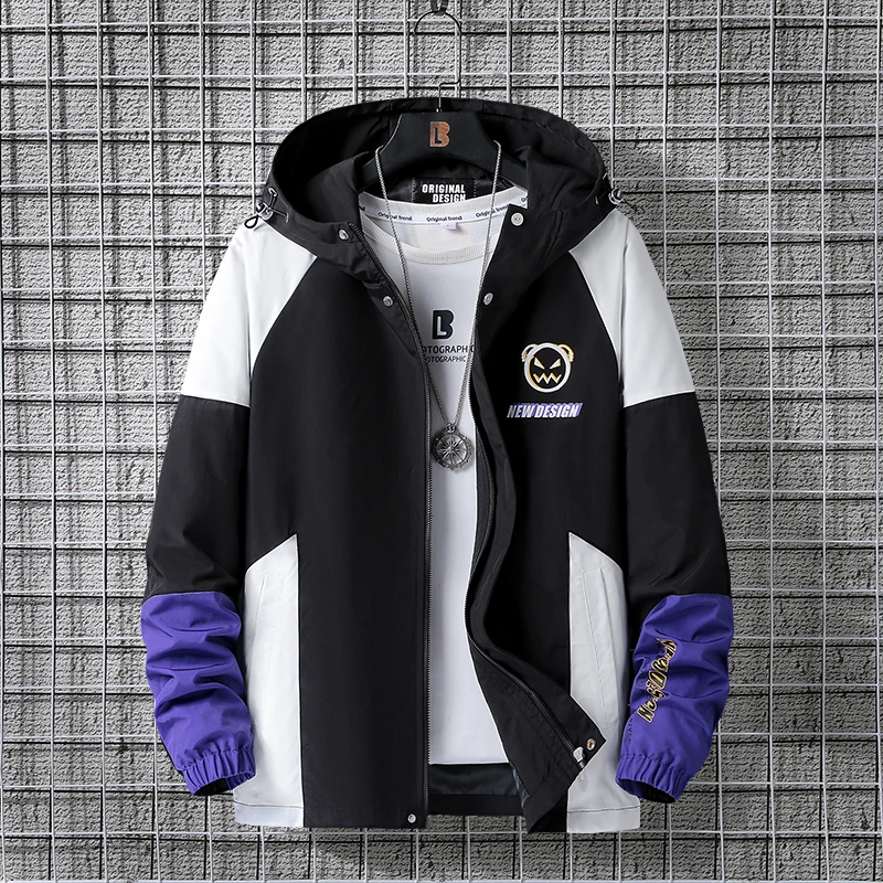 

Men's Jacket Spring and Autumn Youth Student Spring Trend Baggy Coat Men