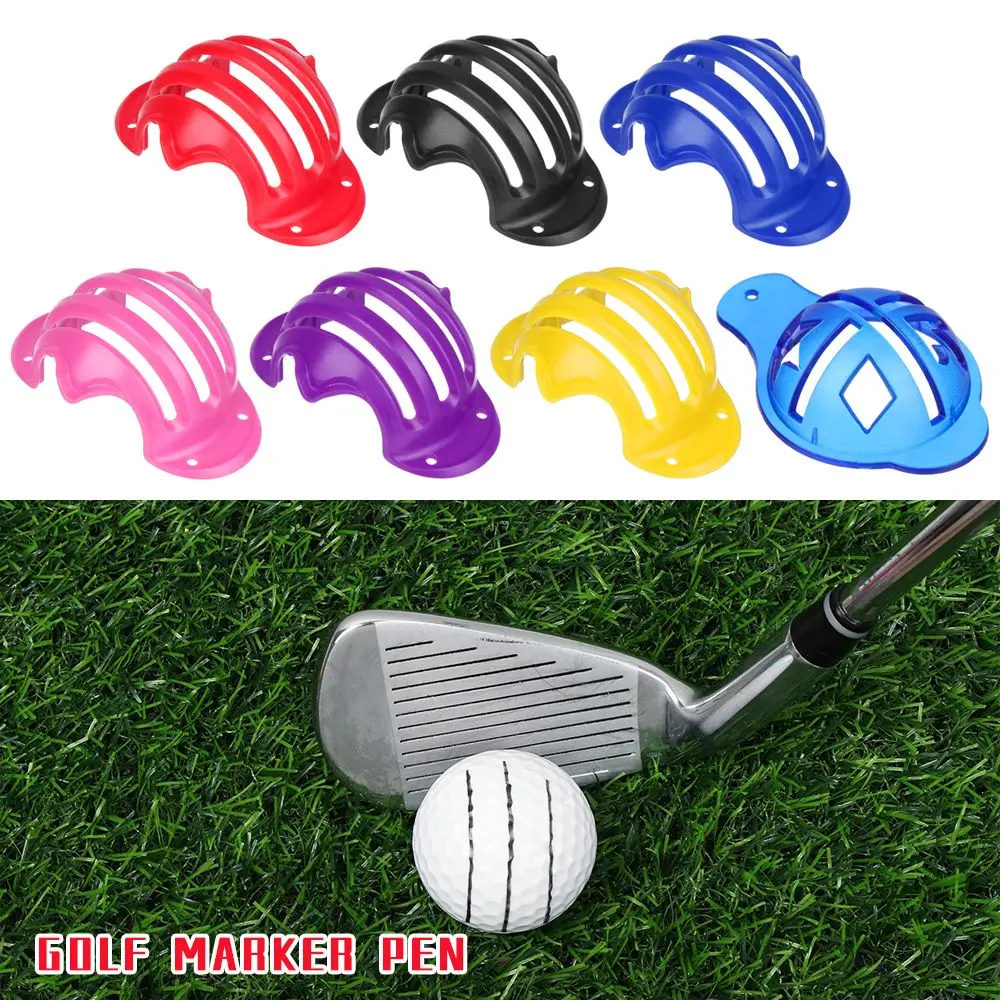 

8 Styles Outdoor Sport Tool for Golfer Gift Template Alignment Liner Clip Marks Tool Golf Ball Pen Liner Marker Pen