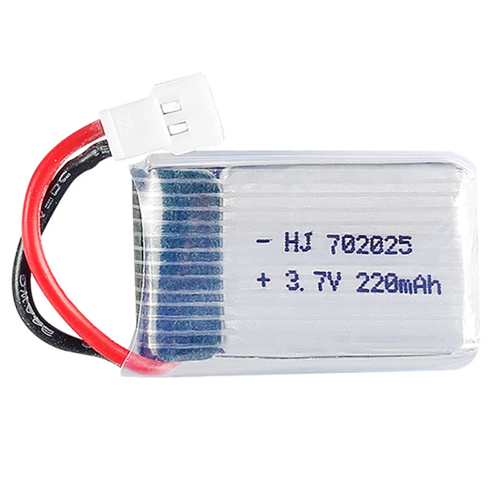 Фото Аккумулятор Lipo 3,7 в 220 мАч 752025 для Syma X4 X11 X13 запасные части для радиоуправляемого квадрокоптера аксессуары 3,7 в аккумулятор Lipo модель самолета №5