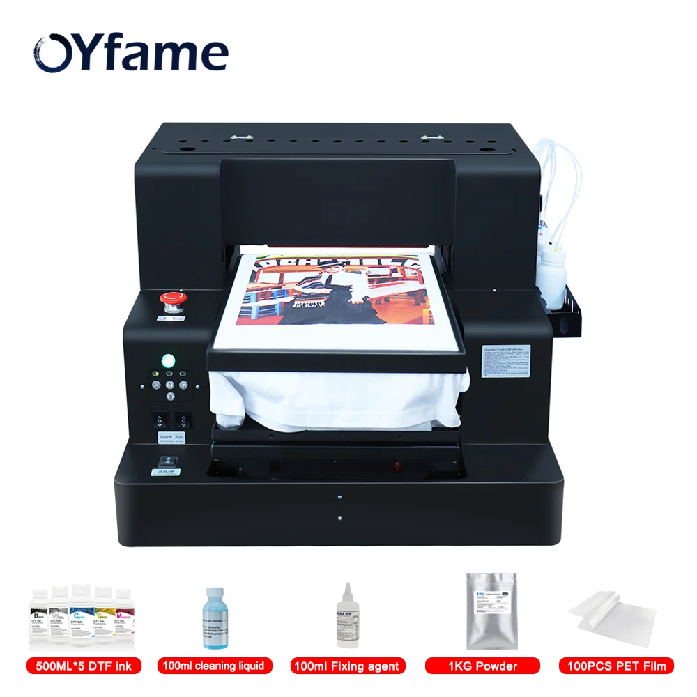 OYfame A3 DTF Printer For Epson L805 Directly to film printer dtg printer for jean hoodies all fabric t shirt printing machine