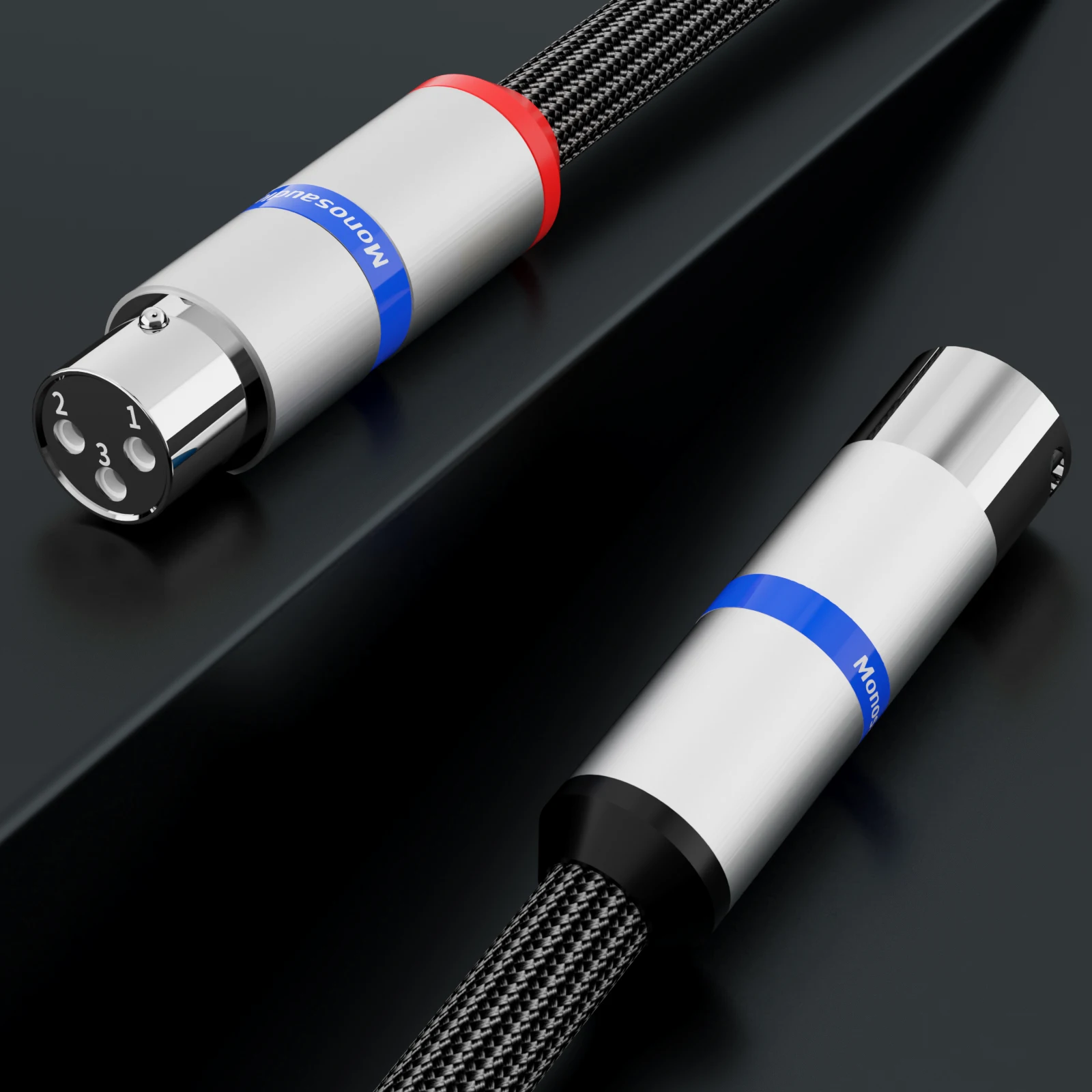 Монолаudio XMF706G/R из чистой меди с золотым/родиевым покрытием XLR штекер/гнездо