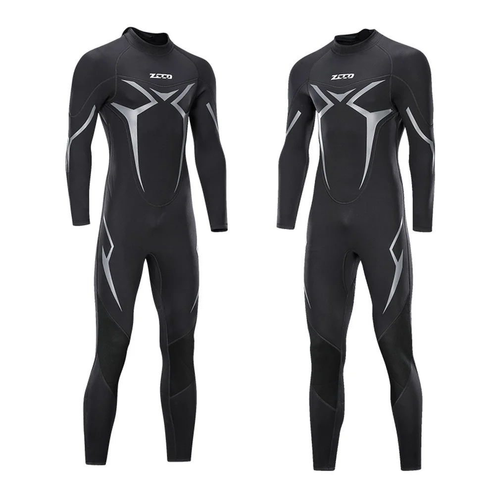 3mm Men's Neoprene Wetsuit Black Warm Cold Protection Men's One Piece Kayak Swimming Surf Wetsuit M-4XL